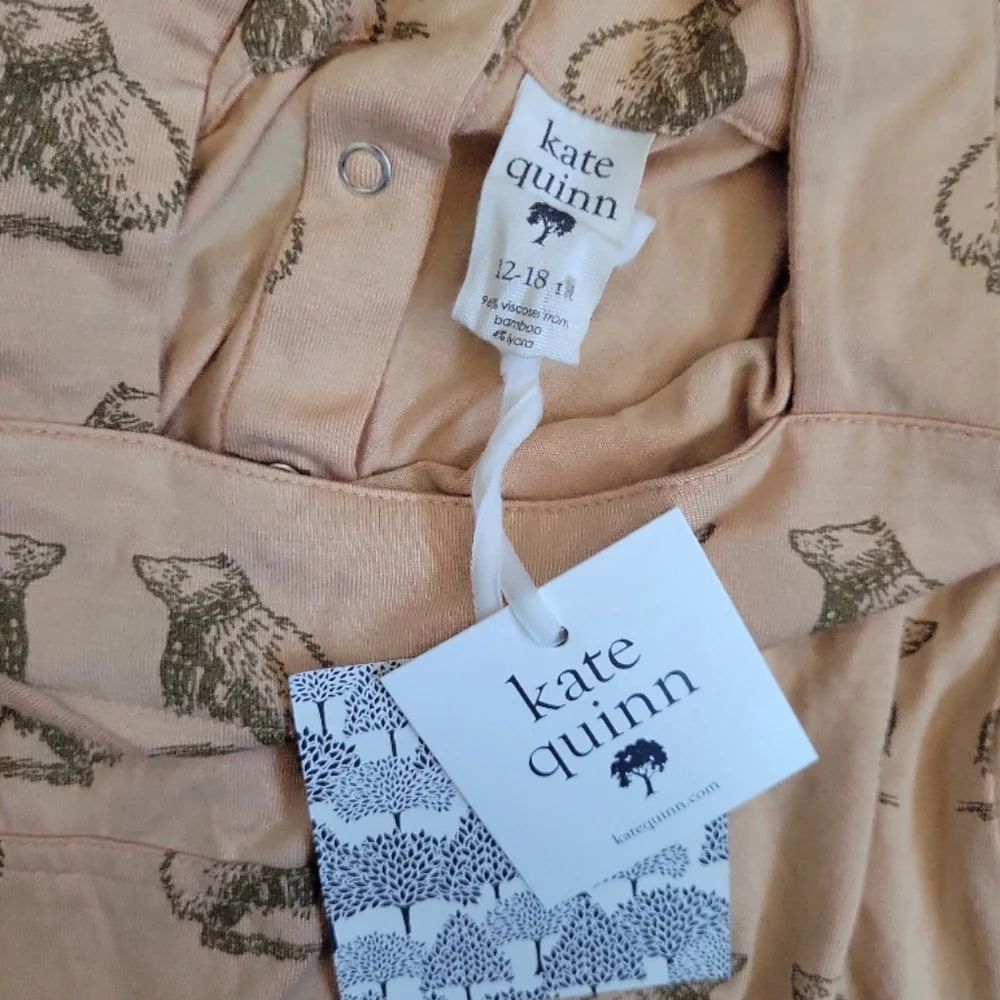 Kate Quinn Banboo Bear Print Harem‎ Jumpsuit Onsie